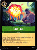 Sabotage 96/204 Common Wilds Unknown Lorcana Near Mint