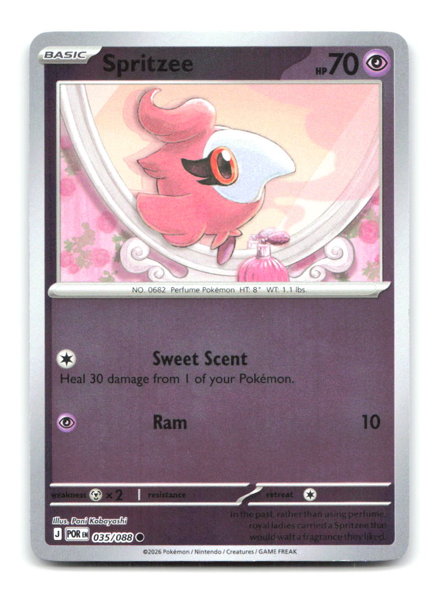 Spritzee 035/088 Common Perfect Order Pokemon Reverse Holo Near Mint