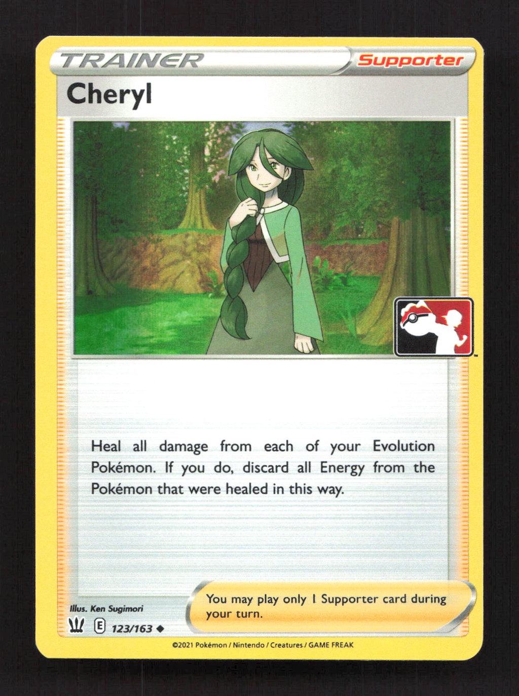 Cheryl 123/163 Uncommon Prize Pack Series Cards Pokemon Holo Lightly Played