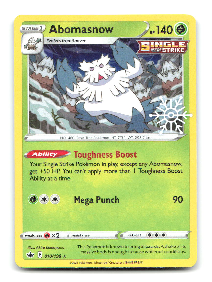 Abomasnow (Holiday Calendar) 010/198 Holo Misc Cards & Products Pokemon NM