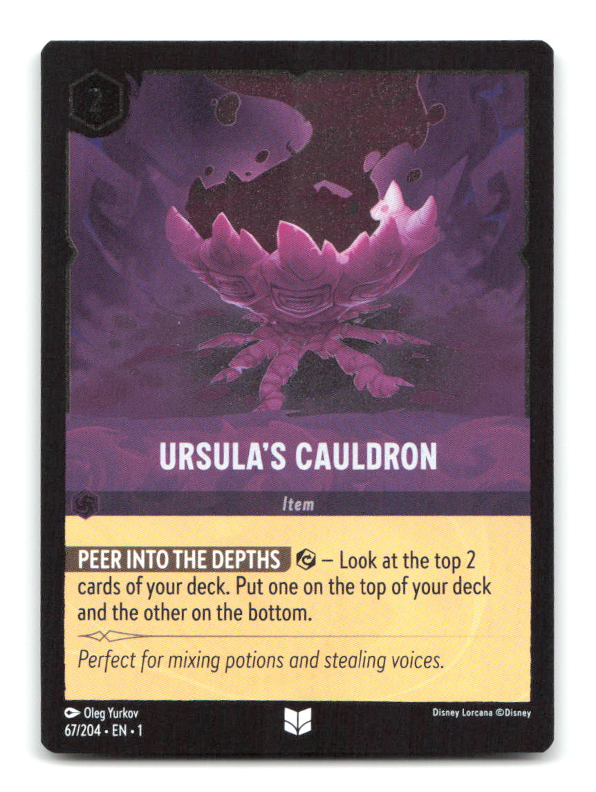 Ursula's Cauldron 67/204 1 Lorcana Cold Foil NM