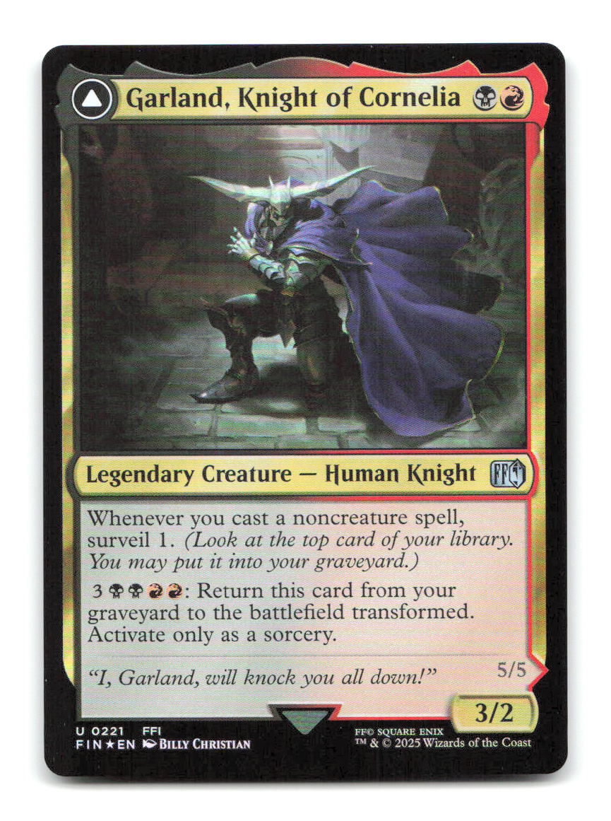 Garland, Knight of Cornelia 221 FIN Magic: The Gathering Foil NM