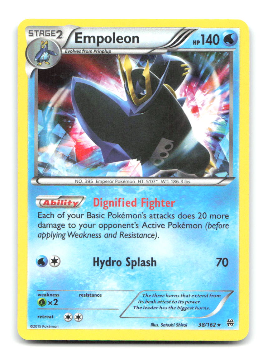 Empoleon 38/162 Holo Rare BREAKthrough Pokemon Lightly Played