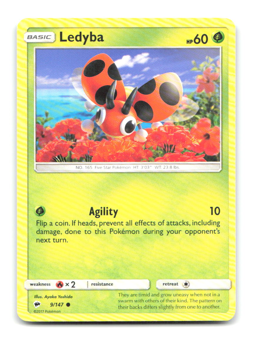 Ledyba 9/147 C Burning Shadows Pokemon LP