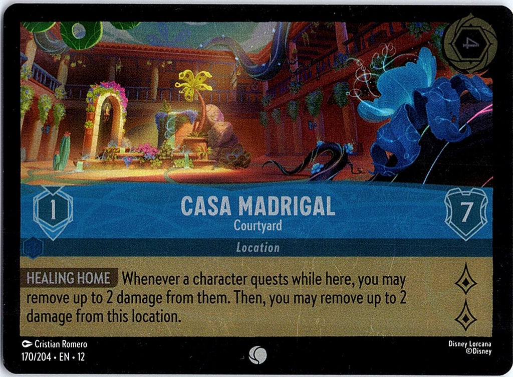 Casa Madrigal - Courtyard 170/204 Common Wilds Unknown Lorcana Cold Foil NM