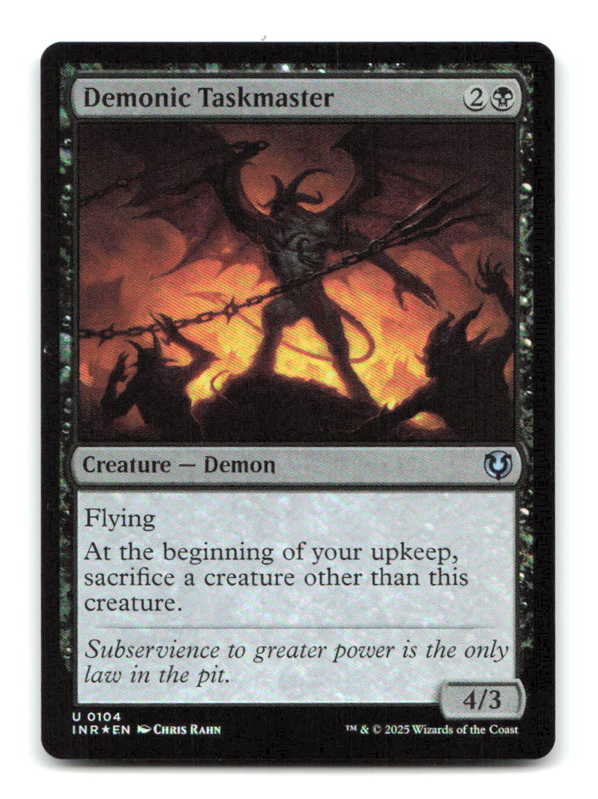 Demonic Taskmaster 104 INR Magic: The Gathering Foil NM
