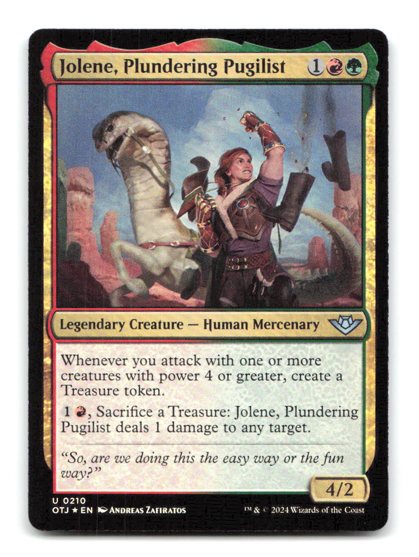 Jolene, Plundering Pugilist 210 OTJ Magic: The Gathering Foil NM