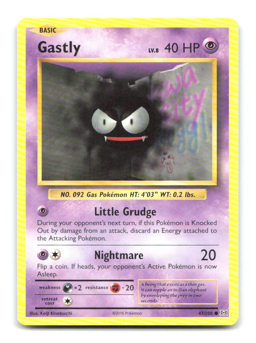 Gastly 47/108 EVO Pokemon LP