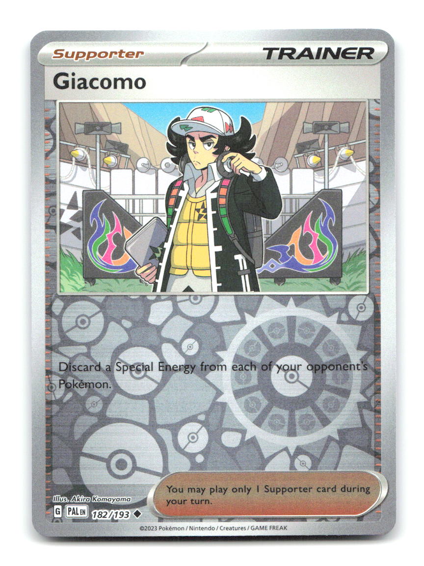 Giacomo 182/193 PAL Pokemon Reverse Holo NM