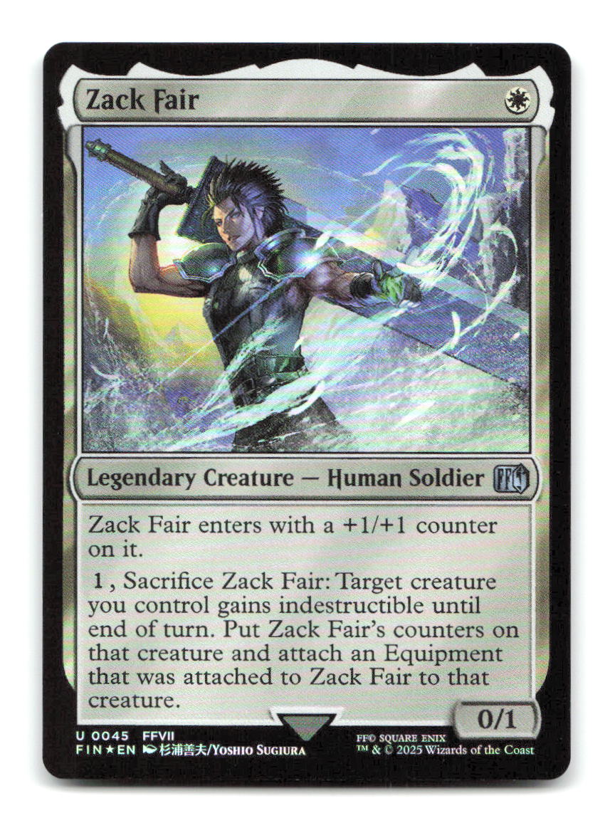 Zack Fair 45 FIN Magic: The Gathering Foil NM