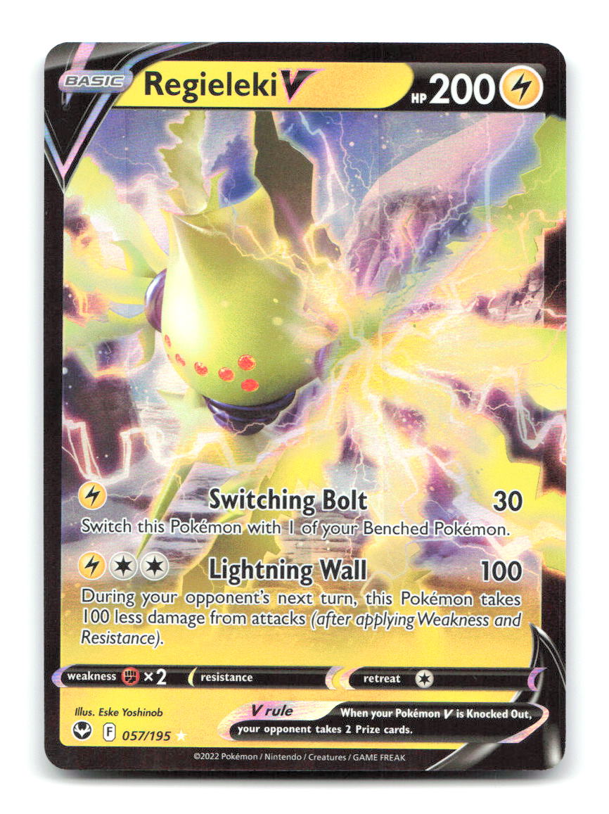 Regieleki V 057/195 Holo Ultra Rare Prize Pack Series Cards Pokemon Near Mint