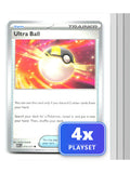 Playset of 4 Ultra Ball 213/217 Common Ascended Heroes Pokemon Near Mint