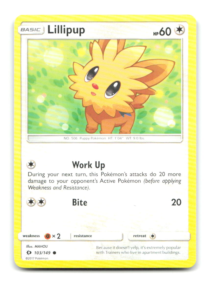 Lillipup 103/149 C SM Base Set Pokemon LP