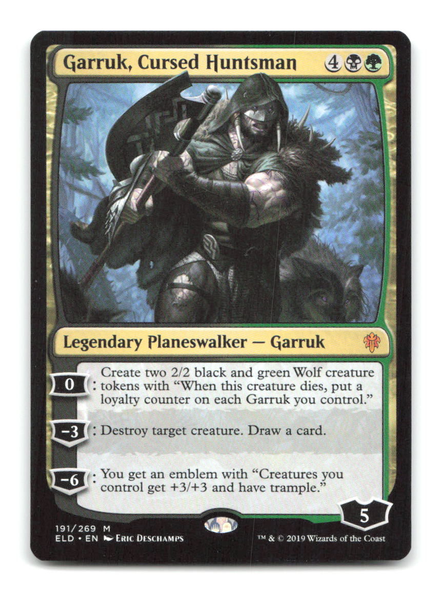 Garruk, Cursed Huntsman 191 ELD Magic: The Gathering NM