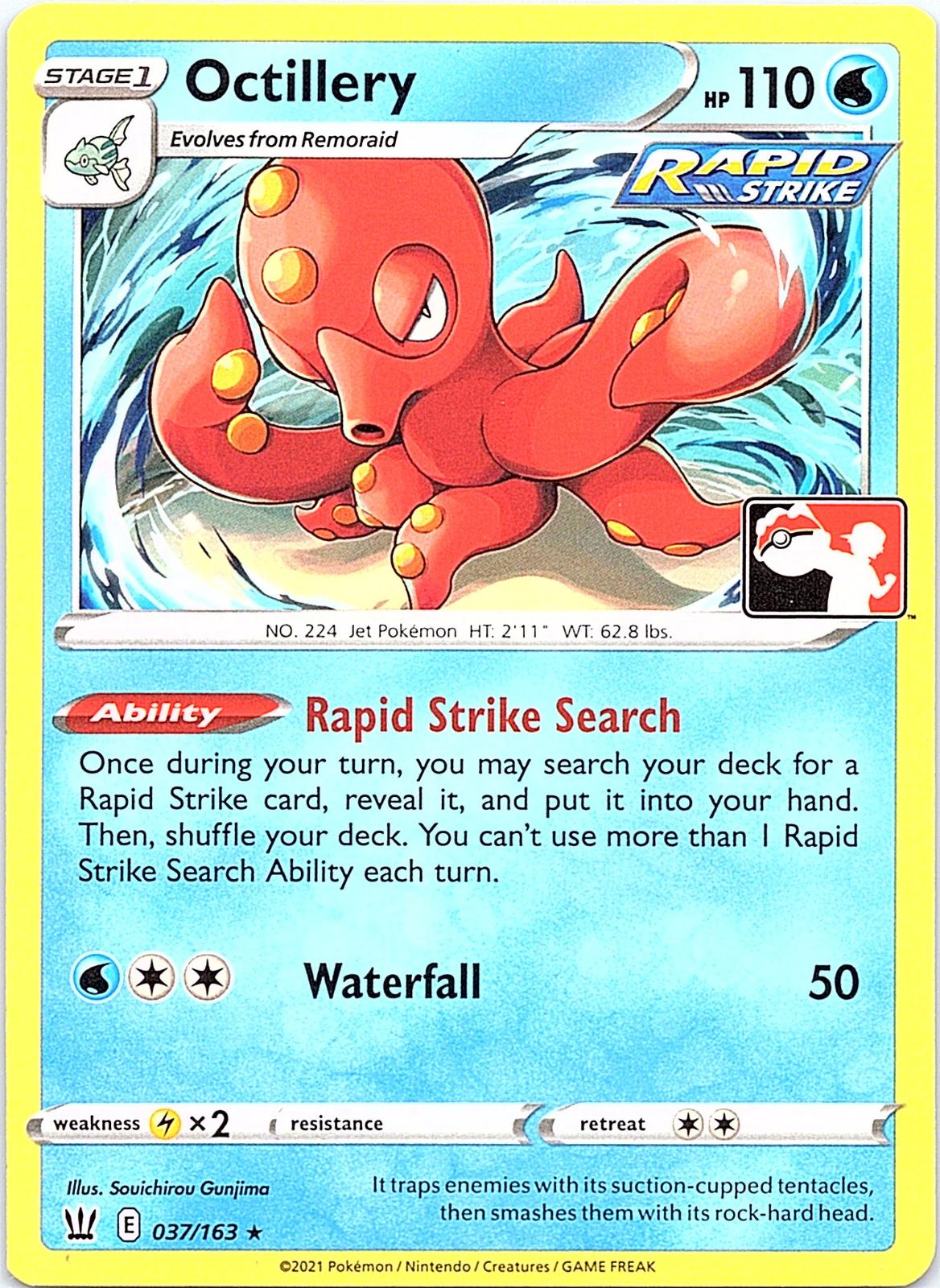 Octillery 037/163 Rare Prize Pack Series Cards Pokemon Lightly Played