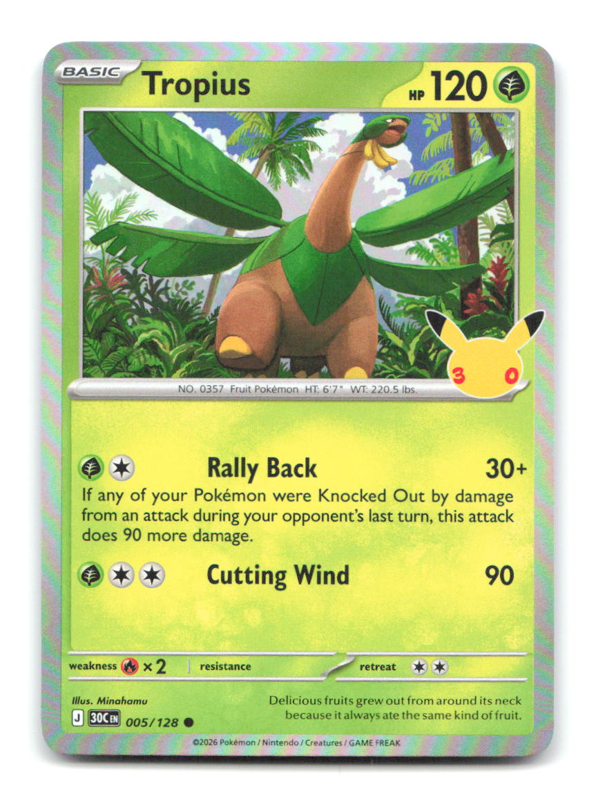 Tropius 005/128 30C Pokemon Holo NM