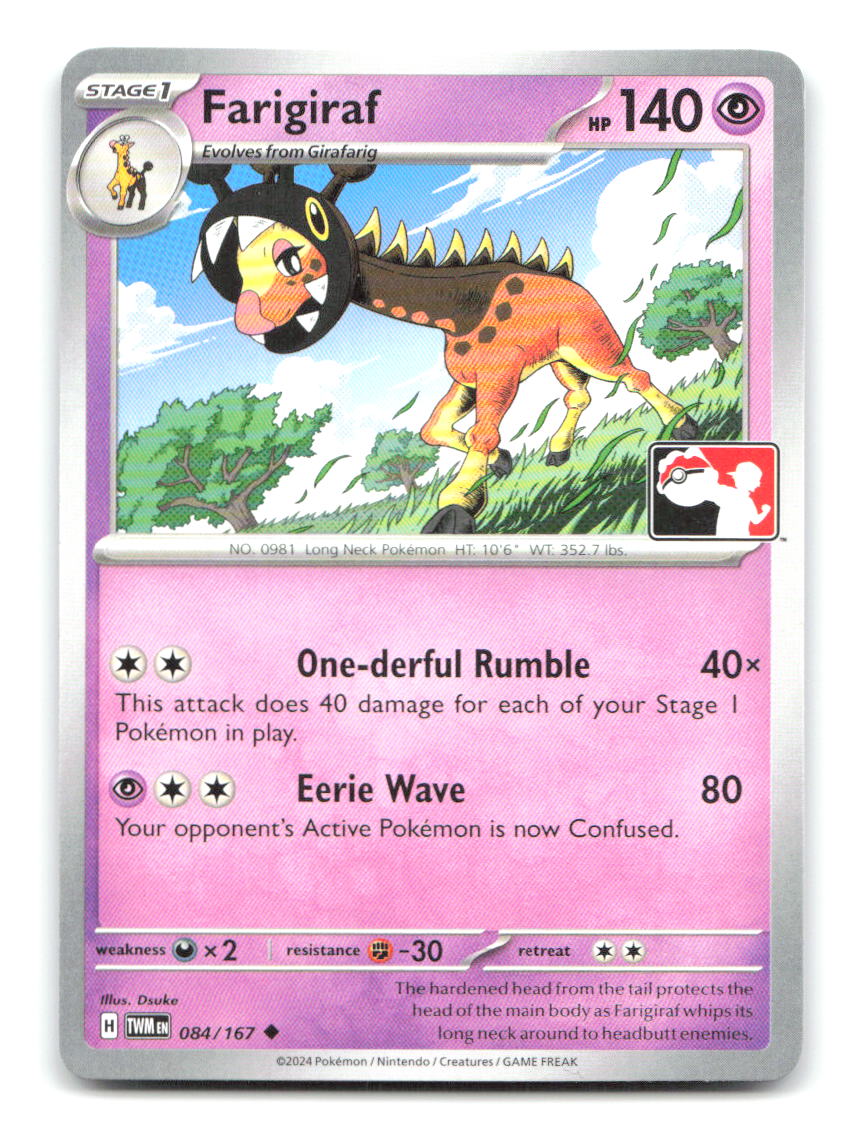 Farigiraf 084/167 Pokemon NM