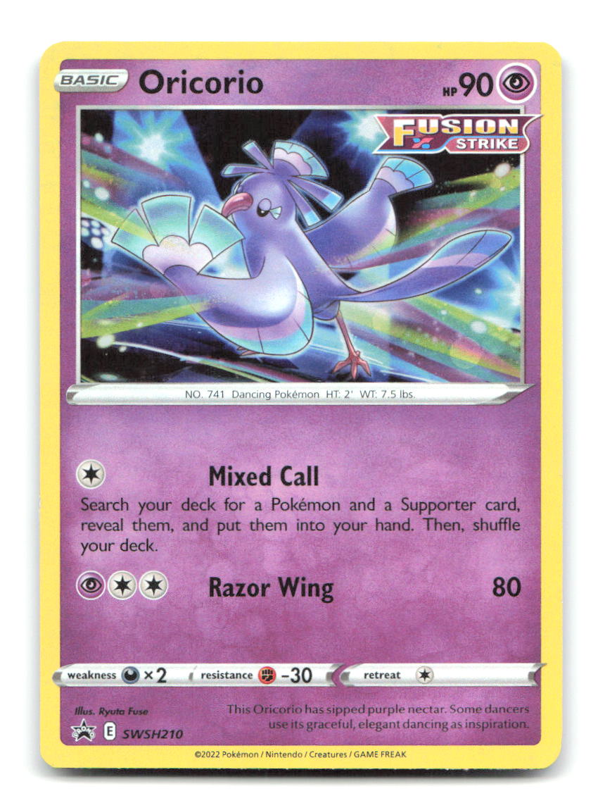 Oricorio SWSH210 SWSD Pokemon Holo MP