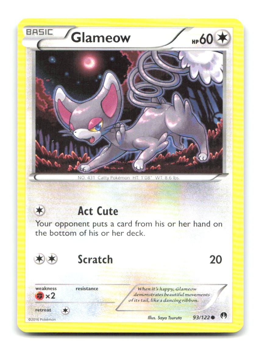 Glameow 93/122 BKP Pokemon LP