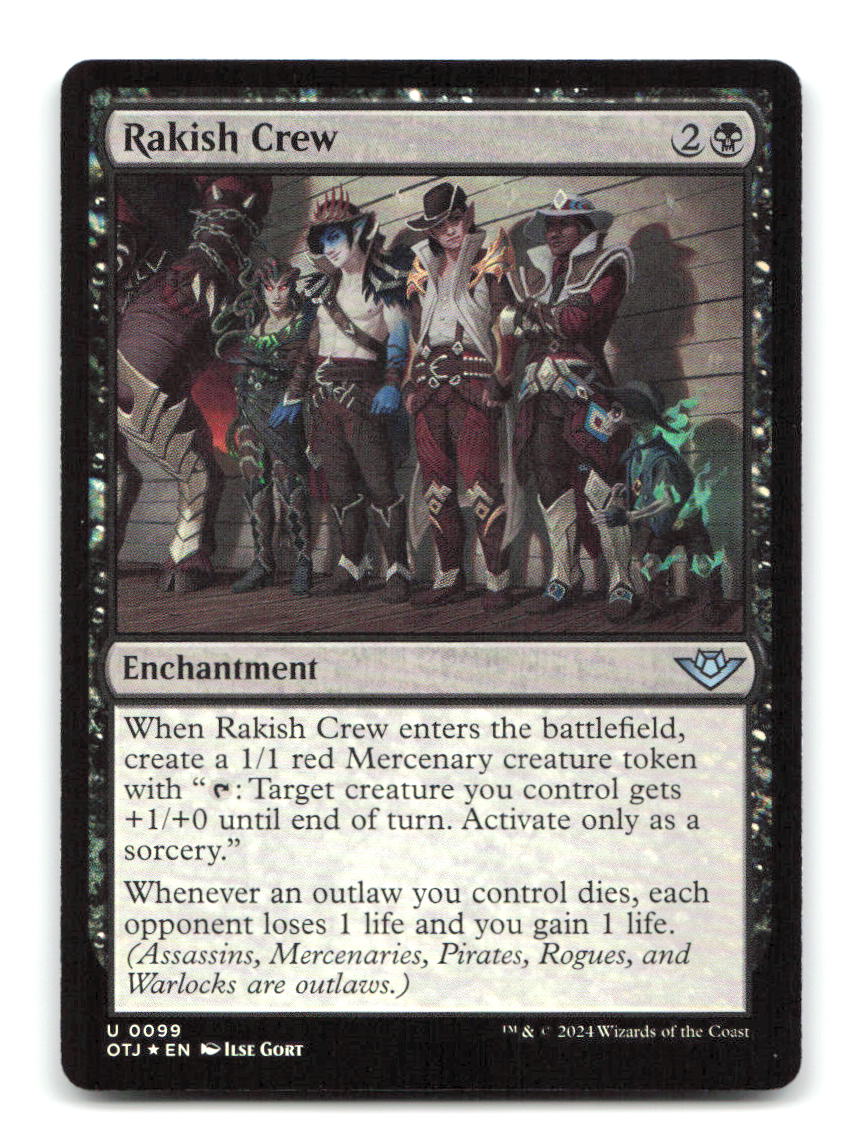 Rakish Crew 99 OTJ Magic: The Gathering Foil NM