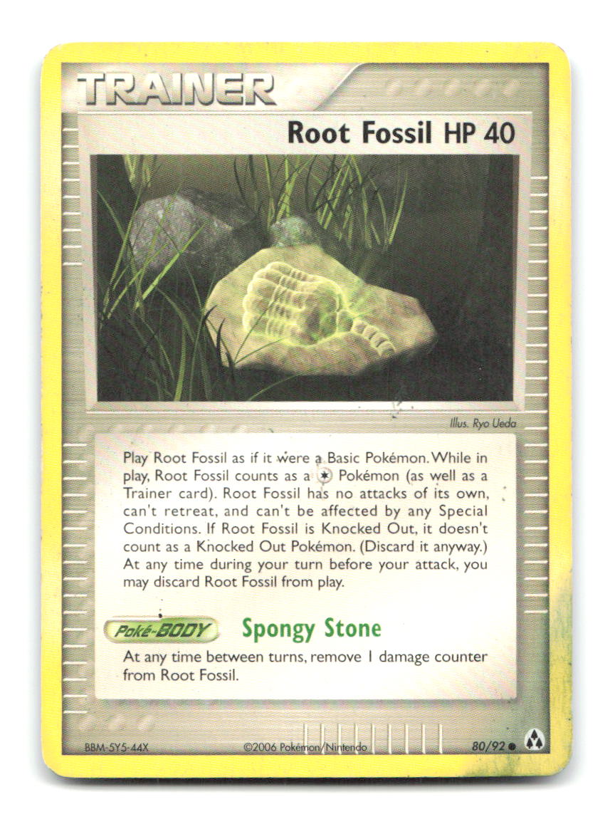 Root Fossil 80/92 Common Legend Maker Pokemon Heavily Played