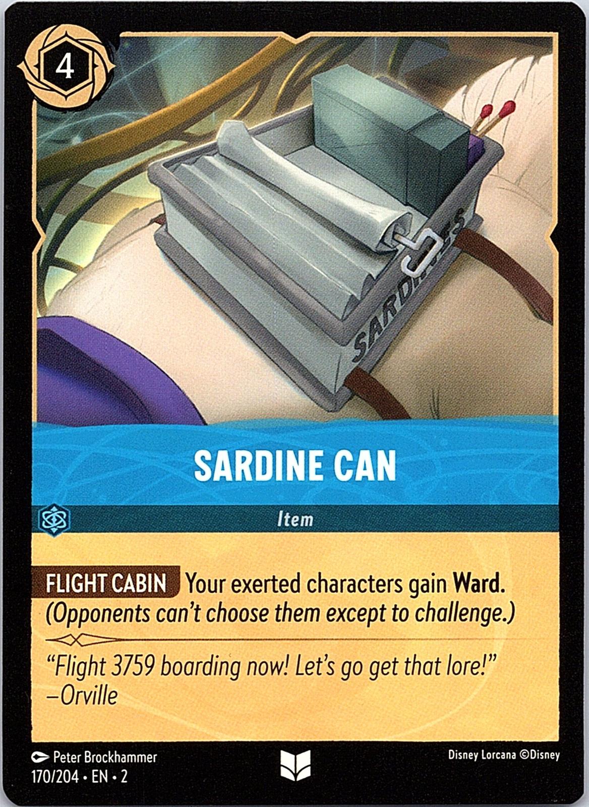 Sardine Can 170/204 Uncommon Rise of the Floodborn Lorcana Near Mint