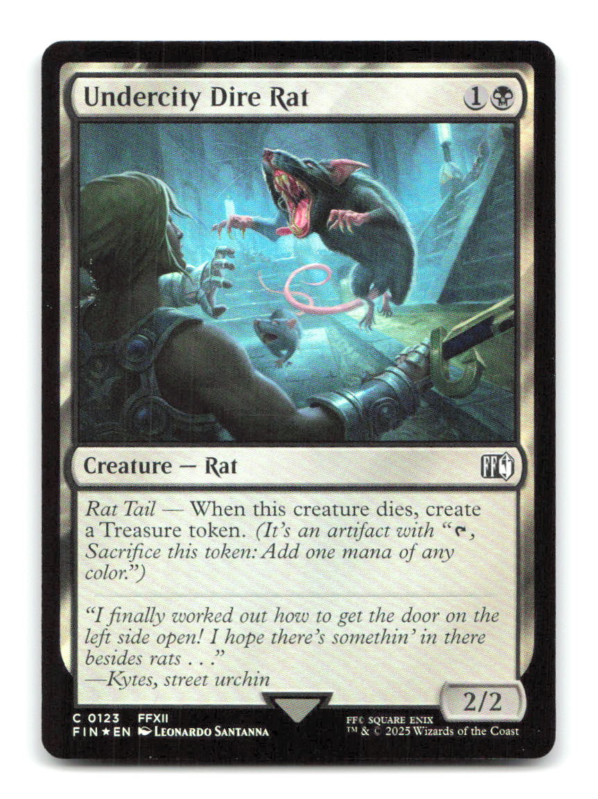 Undercity Dire Rat 123 FIN Magic: The Gathering Foil NM
