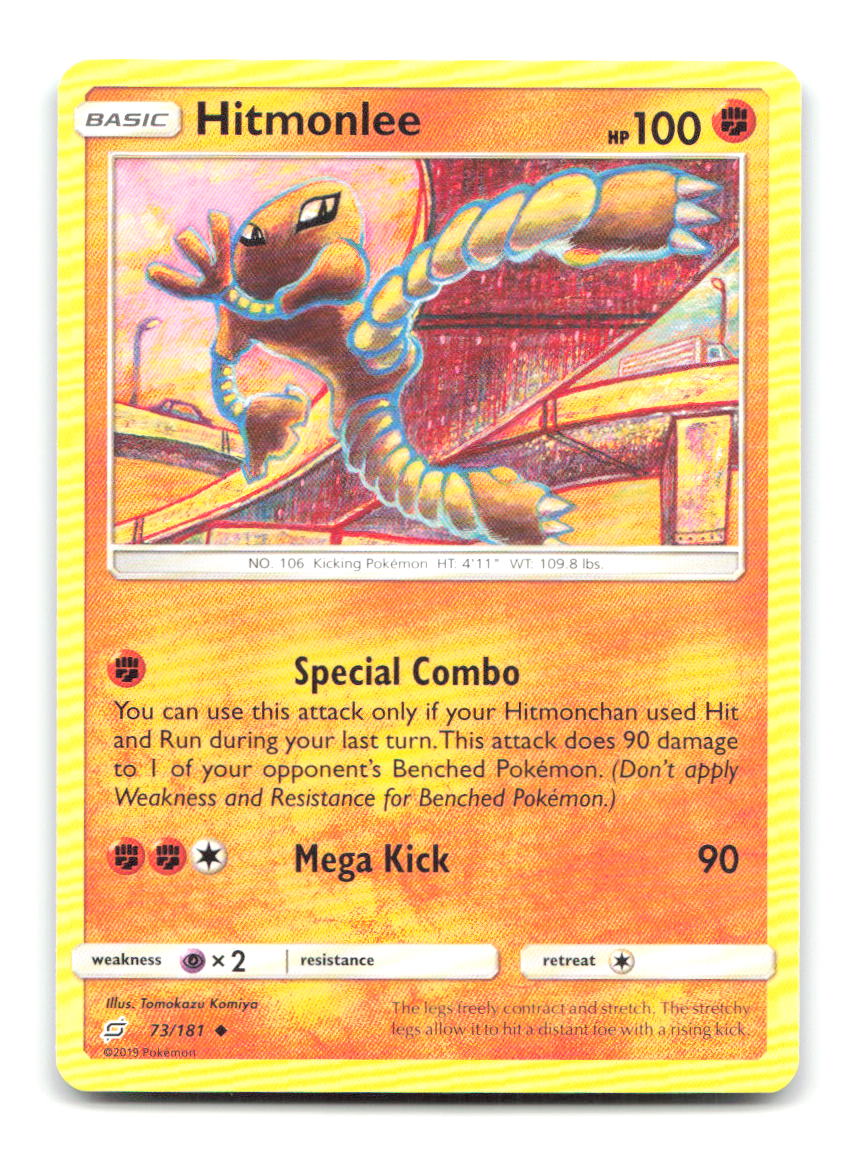 Hitmonlee 73/181 UC Team Up Pokemon LP