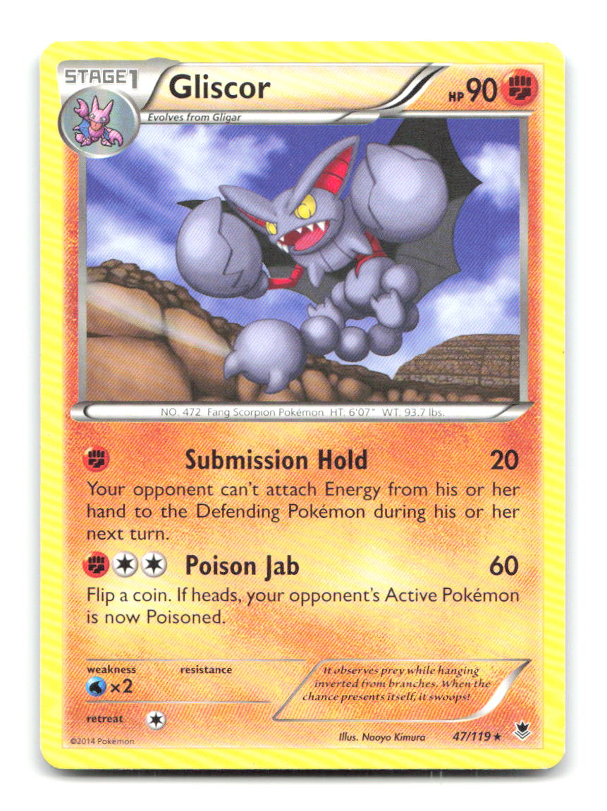 Gliscor 47/119 Rare Phantom Forces Pokemon Lightly Played