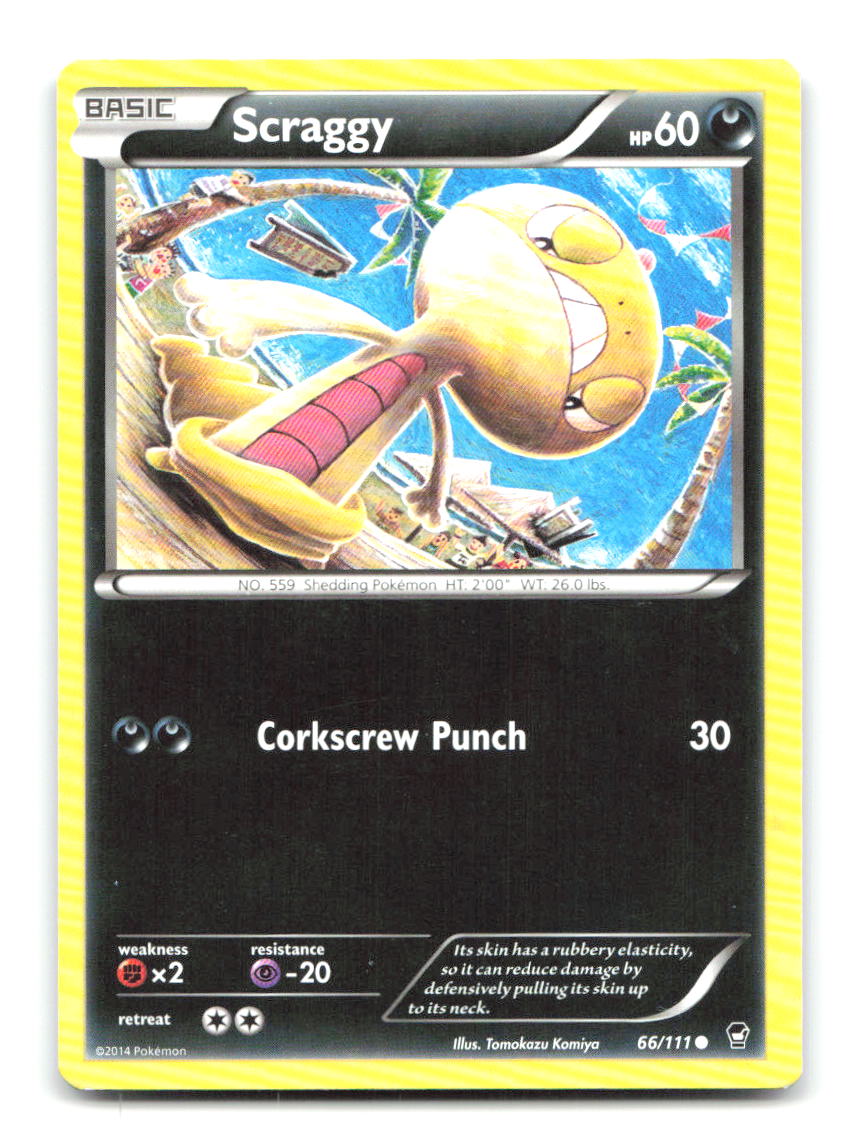 Scraggy 66/111 C Furious Fists Pokemon NM