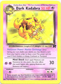 Dark Kadabra 39/82 Uncommon Team Rocket Pokemon Unlimited Heavily Played