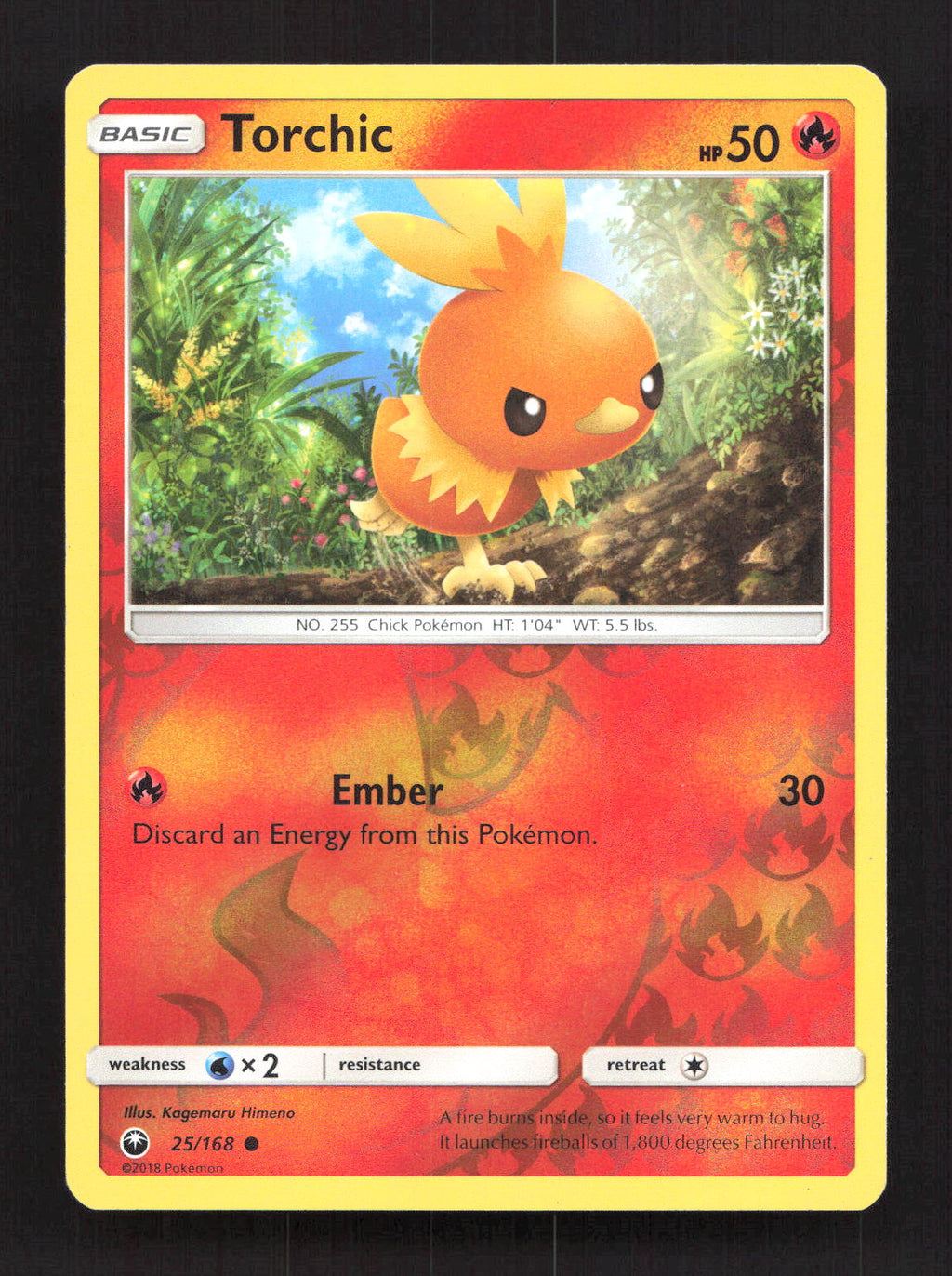 Torchic 25/168 Common Celestial Storm Pokemon Reverse Holo Lightly Played