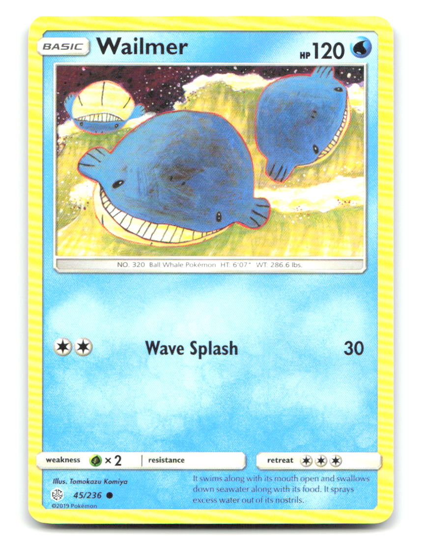 Wailmer 45/236 C Cosmic Eclipse Pokemon NM