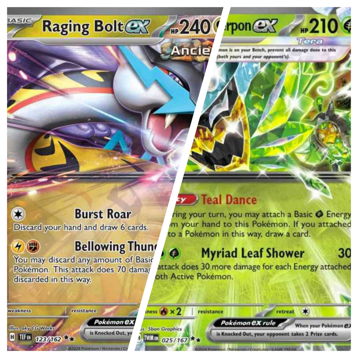 Raging Bolt ex/ Teal mask Ogerpon