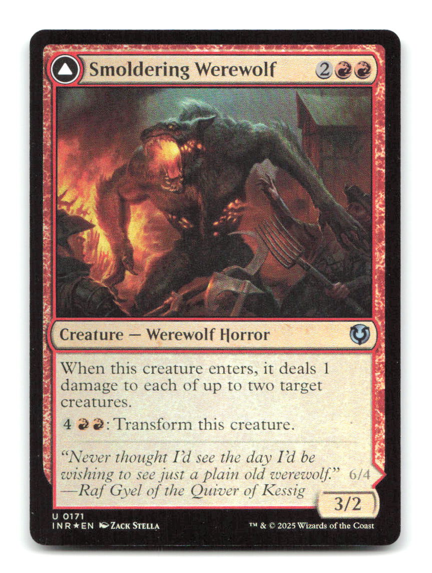 Smoldering Werewolf 171 INR Magic: The Gathering Foil NM