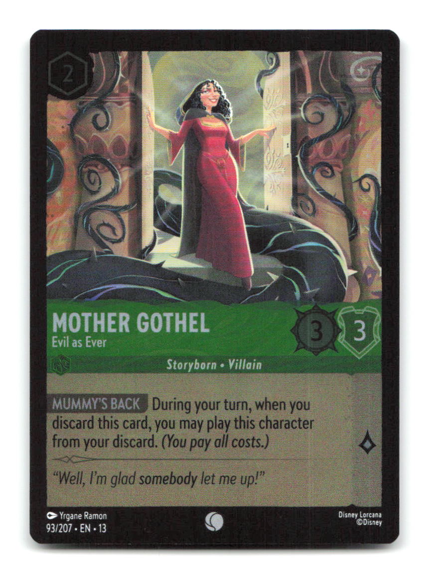 Mother Gothel - Evil as Ever 93/204 13 Lorcana Cold Foil NM