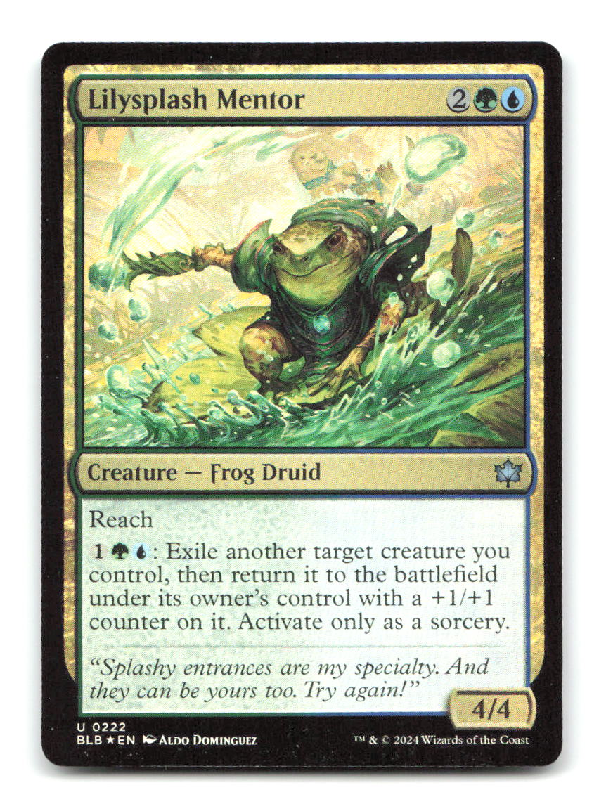 Lilysplash Mentor 222 BLB Magic: The Gathering Foil NM