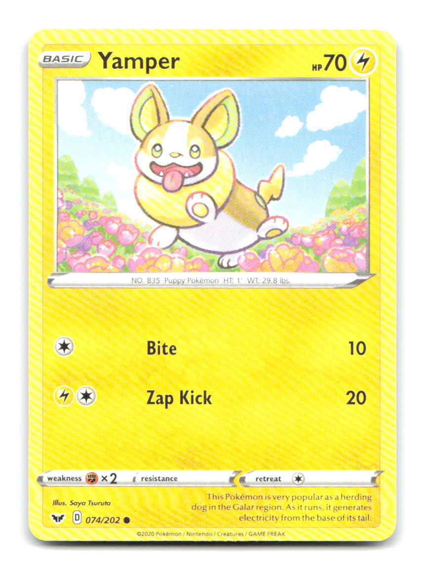 Yamper 074/202 SSH Pokemon LP