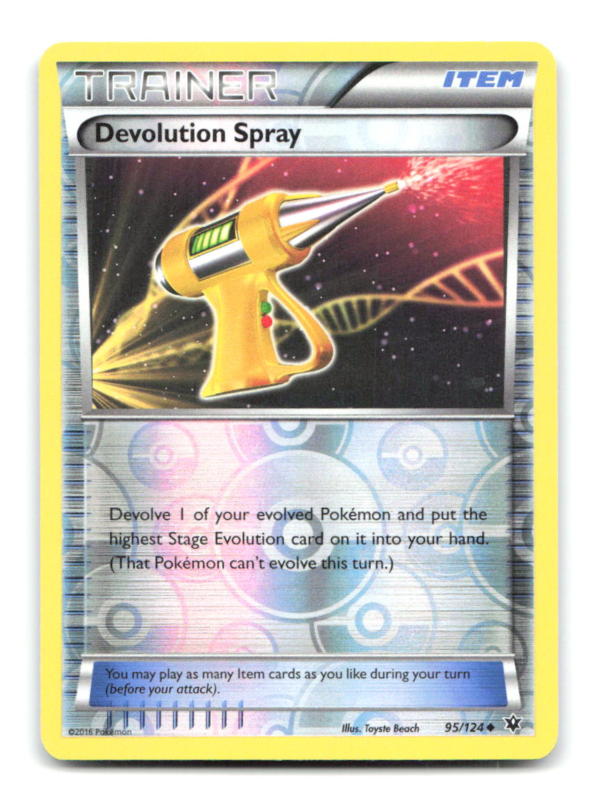 Devolution Spray 95/124 Uncommon Fates Collide Pokemon Reverse Holo LP
