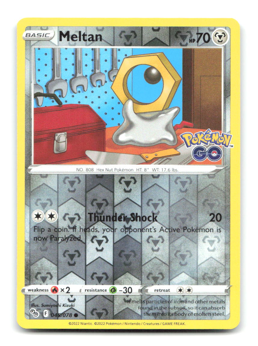 Meltan 045/078 PGO Pokemon Reverse Holo LP