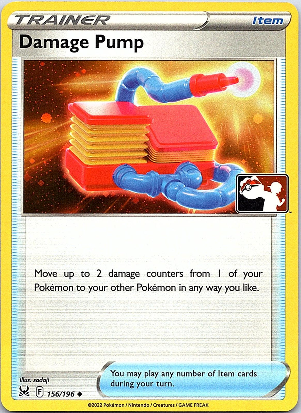 Damage Pump 156/196 Uncommon Prize Pack Series Cards Pokemon Near Mint