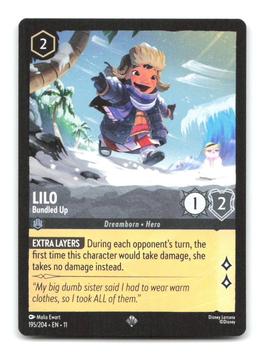 Lilo - Bundled Up 195/204 11 Lorcana NM
