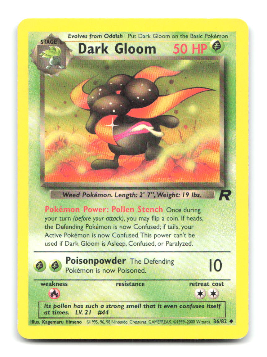 Dark Gloom 36/82 TR Pokemon Unlimited HP