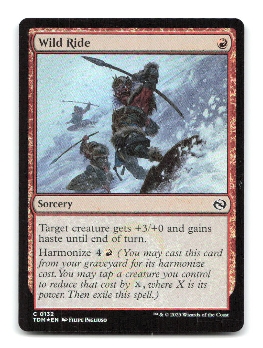 Wild Ride 132 TDM Magic: The Gathering Foil NM
