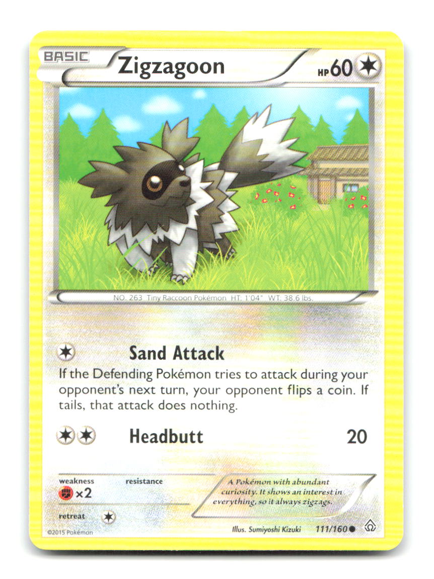 Zigzagoon 111/160 PRC Pokemon MP