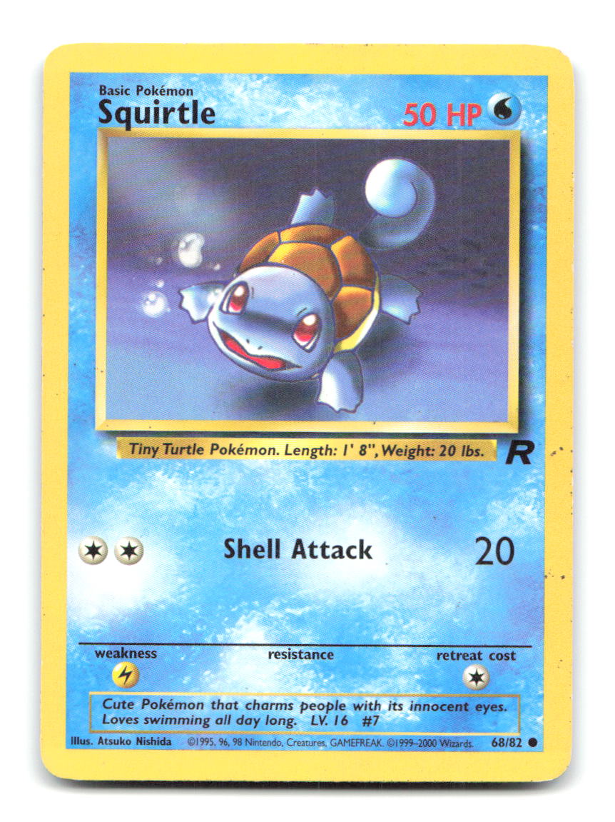 Squirtle 68/82 TR Pokemon Unlimited HP