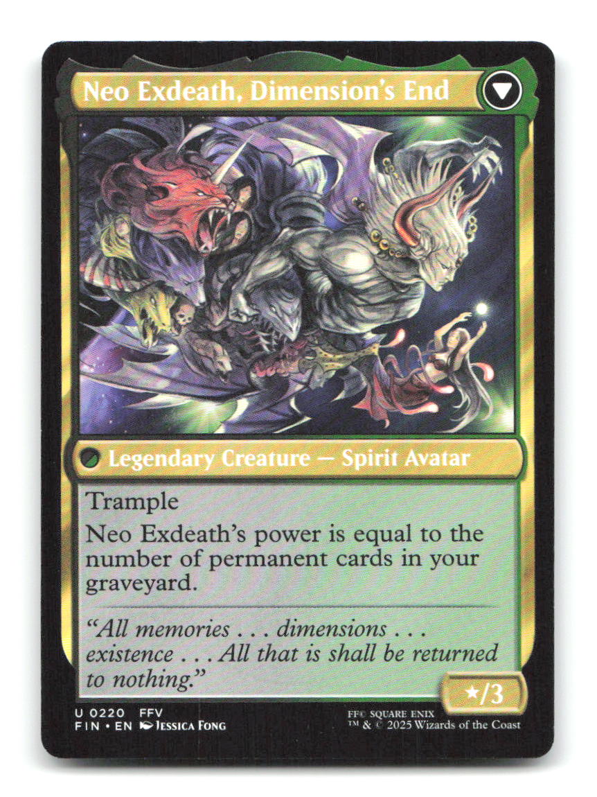 Exdeath, Void Warlock 220 UC FINAL FANTASY Magic: The Gathering NM