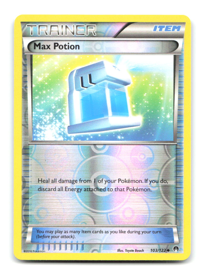 Max Potion 103/122 UC BREAKpoint Pokemon Reverse Holo LP