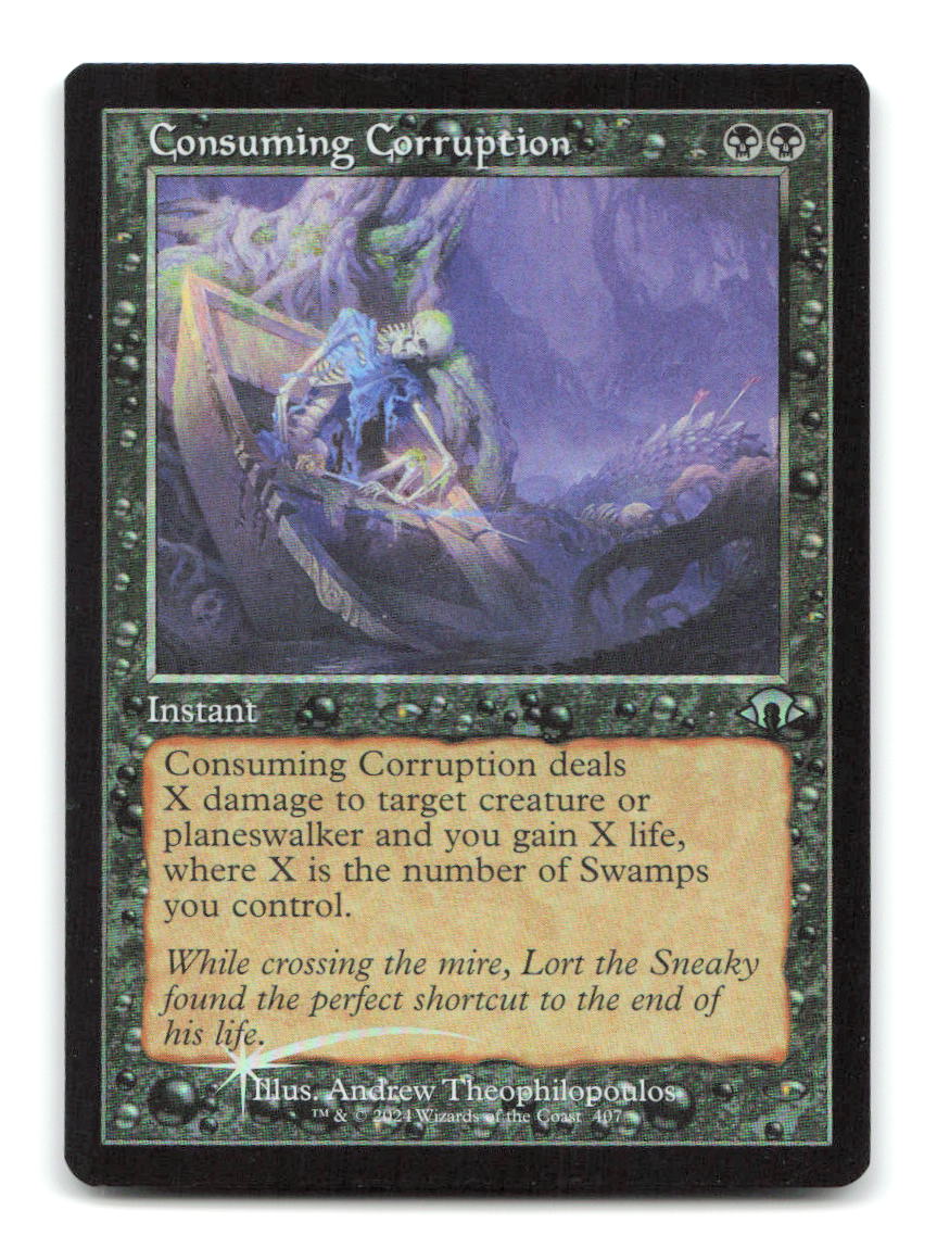 Consuming Corruption (Retro Frame) 407 MH3 Magic: The Gathering Foil NM