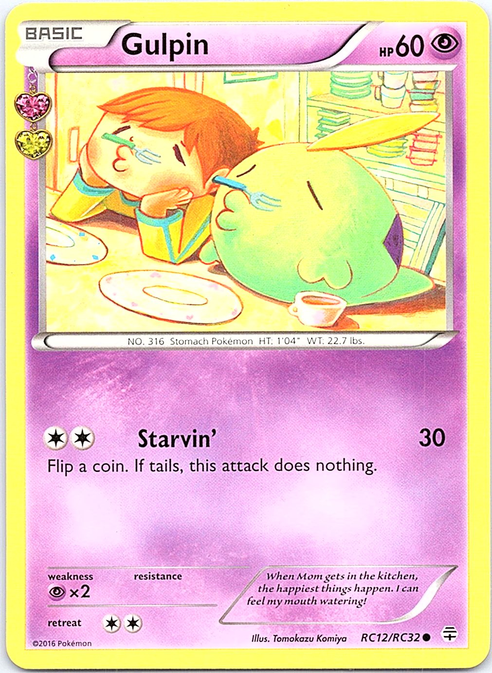 Gulpin RC12/RC32 Common Generations Pokemon Lightly Played